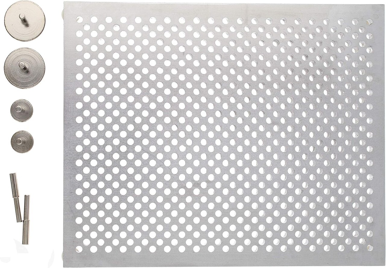 The Beadsmith, Wig Jig, Wig-A-Ma-Jig Deluxe, 4.5 x 5.5 inch Square jig, Includes 30 Metal pegs, Tool for Making Wire findings, Components and Jewelry Designs
